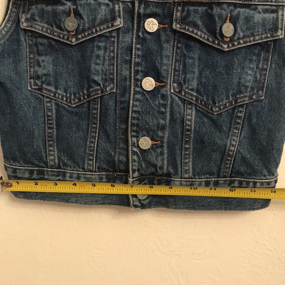 Calvin Klein Basic Vest Antique Wash 90s Y2K - Picture 4 of 8